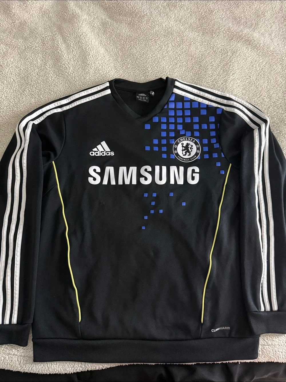 VINTAGE Chelsea FC 🏴󠁧󠁢󠁥󠁮󠁧󠁿 2011-12 Adidas Long Sleeve Warmup Training Top